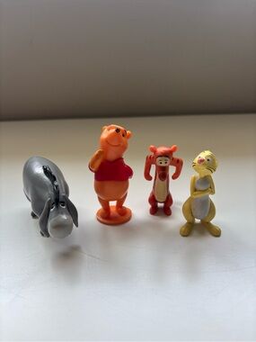 Disney Winnie the Pooh and friends mini figures Eeyore, tigger and rabbit